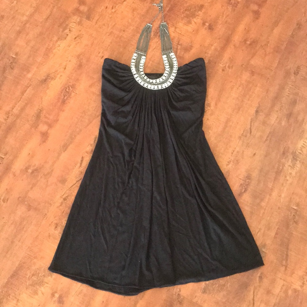 Little Black Strapless Dress